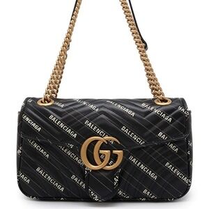 Gucci GG Marmont The Hacker Project Shoulder Bag Balenciaga Black